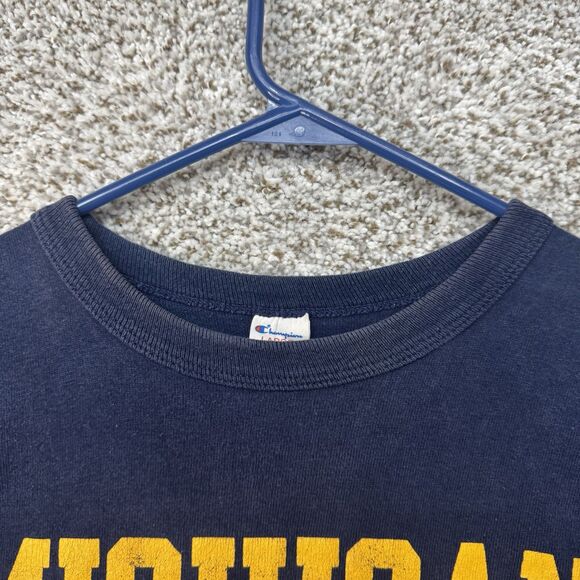 Vintage 80s Michigan Wolverines Shirt Men's Large USA Pullover Crewneck Champion - Picture 3 of 16